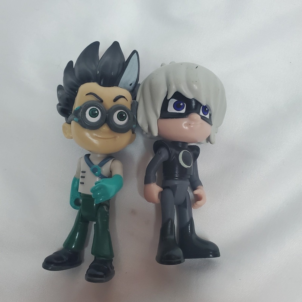 Disney PJ Masks Luna Girl and Romeo 3 inch Posable Figures Just Play Villain Lot